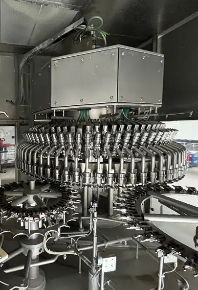 Automated beverage production and bottling line