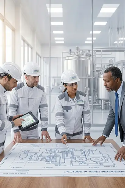 Step-by-step roadmap for industrial plant project implementation