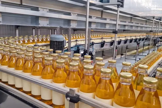 Fully automated dairy processing and beverage filling line