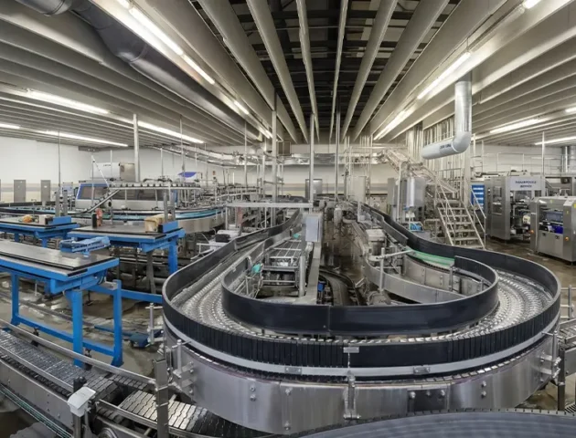 Integrated industrial services for dairy and beverage production plants